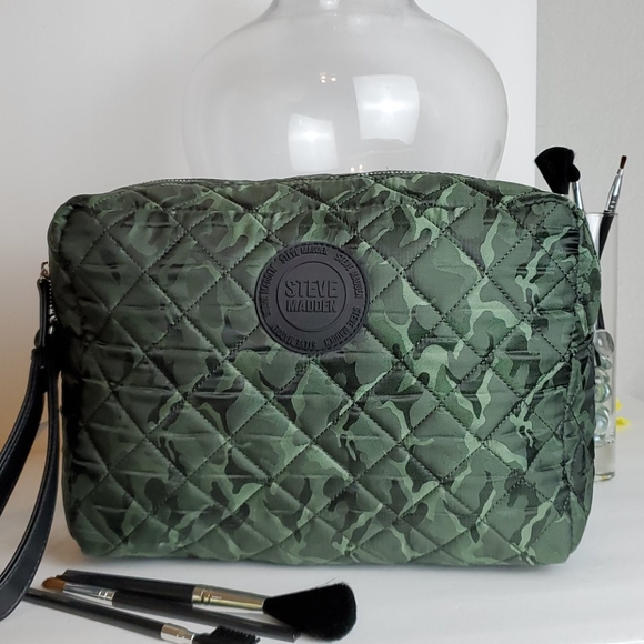 Steve Madden Handbags - Steve Madden Quilted Camo Travel/Cosmetic Bag
